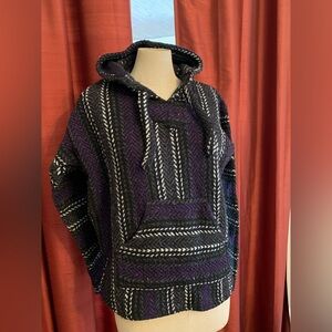 Baja Hoodie - Black and Purple